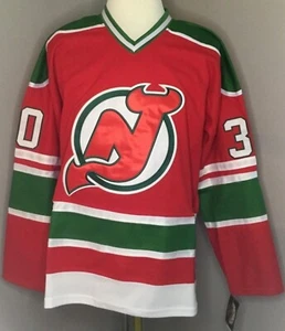Martin Brodeur New Jersey Devils Red & Green "1982-92 Throwback" CCM NHL Jersey - Picture 1 of 2