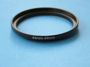 46mm to 49mm Step Up Step-Up Ring Camera Lens Filter Adapter Ring 46mm-49mm - Picture 1 of 2