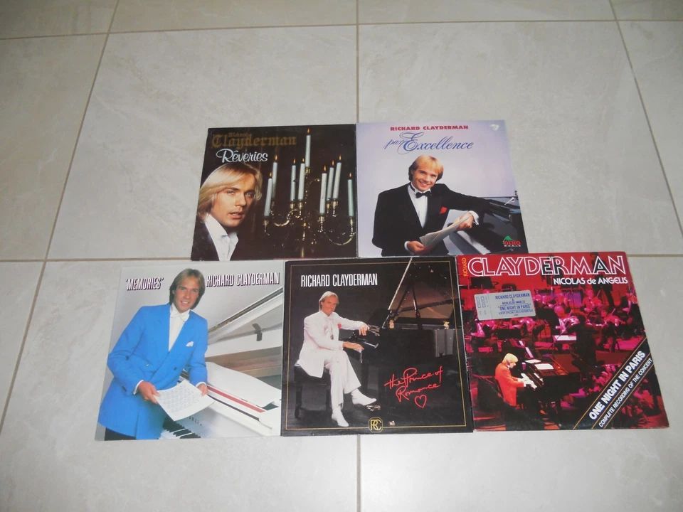 Bulk Various 5 X Richard Clayderman LP Albums Pop Jazz Classical EX - Image 1 of 4