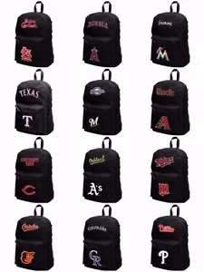 Licensed Full Size Student Sprint Black Backpack - Various Teams New - Picture 1 of 17