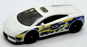 2014 MATCHBOX LAMBORGHINI GALLARDO LP 560-4 POLIZIA WHITE 2 5/8" DIECAST CAR - Picture 1 of 6