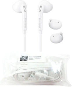 SAMSUNG EG920BW OEM Wired 3.5mm White Headset Earbuds Headphones - Picture 1 of 17
