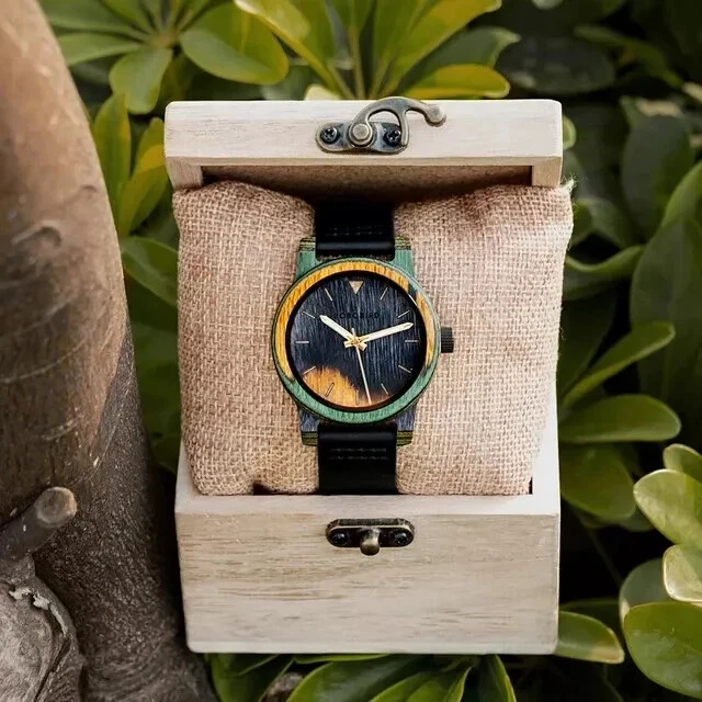 Reloj Hombre BOBO BIRD Colorido Madera Analógico Cuarzo Foto 1 de 1