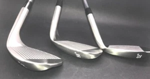 LEFTY PROFESSIONAL OPEN 690 WEDGE SET, 52,56,60 APOLLO SHAFTS, GRIP/FLEX CHOICE - Picture 1 of 11