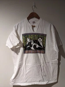 Vintage 1994 Panda Bear Us in Mind Animal Nature Wildlife White XX-Large T-Shirt - Picture 1 of 5