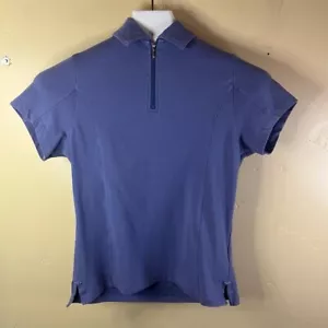 Title Nine Women's Short Sleeve Blue Polo Shirt Size Small Casual Outdoor Golf - Picture 1 of 8
