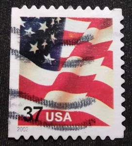 2002 US 🇺🇸 Flag 37¢ Booklet Stamp FREE2Ship w/Tracking! (S2016) - Picture 1 of 6