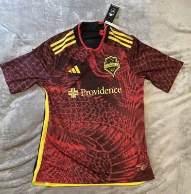 Camiseta de fútbol Adidas Seattle Sounders Bruce Lee dragón rojo y amarillo juvenil XL Foto 1 de 4