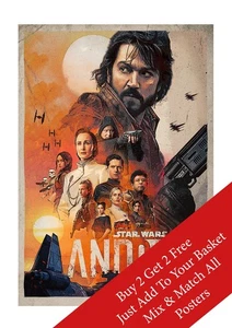 Star Wars Andor Poster A2 A3 A4 Wall Art Print | Sci-Fi Movie Gift Home Decor - Picture 1 of 11