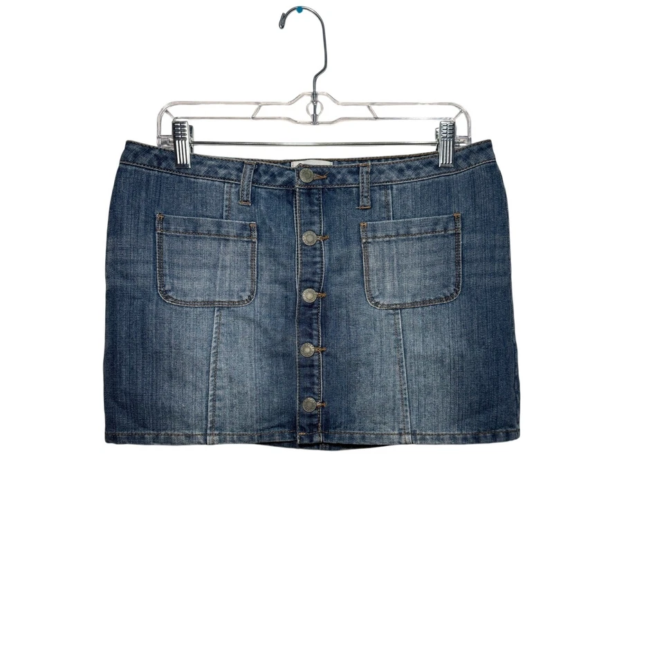 SO Minifalda vaquera de tiro bajo con botones para mujer mediana y2k kawaii indie años 2000 Foto 1 de 4