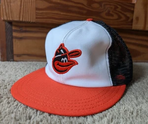 Vintage Baltimore Orioles Snapback Hat Annco Union Made Mesh Trucker Cap MLB 80s - Bild 1 von 8