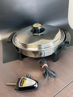 Электрическая сковорода Kitchen Craft 11 дюймов с жидким сердечником из нержавеющей стали сделано в США - Изображение 1 из 4