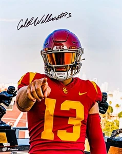 Caleb Williams Chicago Bears novato QB #1 selección del draft - imán impreso brillante 4x6 - Imagen 1 de 2
