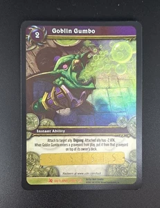WoW TCG - Goblin Gumbo Loot Card - 2008 Unscratched Legendary FOIL - Picture 1 of 4