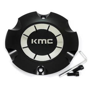 KMC Satin Black Center Cap 7-1/2"OD Open Closed for KM710 Takedown M1051BK09 - Picture 1 of 6