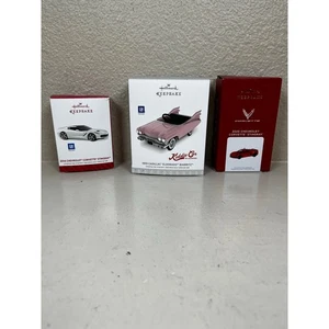 Hallmark 3 holiday Christmas ornaments  - Picture 1 of 5