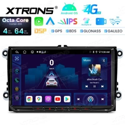 AUTORADIO ANDROID STEREO VOLKSWAGEN SKODA SEAT 9" NAVIGATORE CARPLAY XTRONS - Immagine 1 di 4