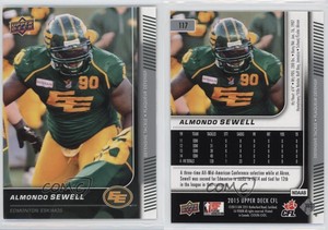 2015 Upper Deck CFL Almondo Sewell #117