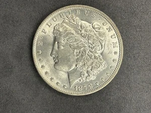 Dólar de plata Morgan 1878-P rev de 79 BU/MS+ fecha clave - Imagen 1 de 14