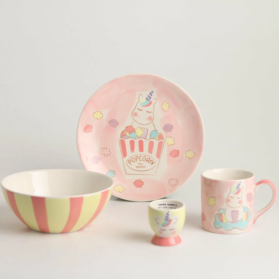 Royalclub 4 Piece Popcorn Kid's Breakfast Set - image 1 of 4