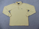 Vintage Ralph Lauren Polo Shirt Mens Extra Large Yellow Sport Golf Rugby Cotton