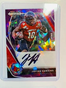 2021 Panini Prizm Draft Autographs Prizms Purple Ice Javian Hawkins /99 Rams - Picture 1 of 1