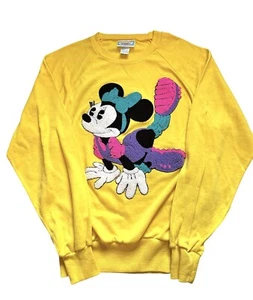 VTG Sunday Comics Walt Disney Exercise Minnie graphic crewneck sweatshirt, L - Picture 1 of 7