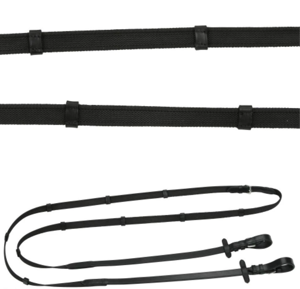 KERBL Antislip Gummizügel Zügel gummiert für eine bessere Griffigkeit schwarz WB NEU