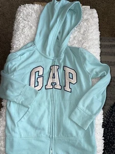 Gap Kids girls sz. 12 sea green logo zip hoodie. Classic, cute - Picture 1 of 10