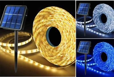 Upgraded Solar LED Strip Light Flexible Lamp Outdoor Garden Decor Lights 8 Modes - Image 1 of 4