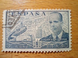 1 x Spanien Cierva 1939 ? (M. 824 ?), schön gestempelt