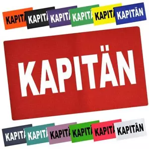 Kapitänsbinde KAPITÄN Armbinde Spielführer viele Farben Fußball FanShirts4u - Bild 1 von 14