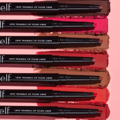 E.L.F ELF LOVE TRIANGLE LIP FILLER LINER - LIPLINER LIPSTICK NUDE PINK BRIGHT - Image 1 of 4