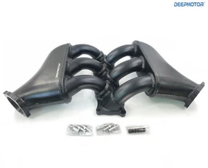 Twin Turbo Upper Intake Manifold Plenum for Nissan 300zx Z32 VG30DETT Black - Picture 1 of 9