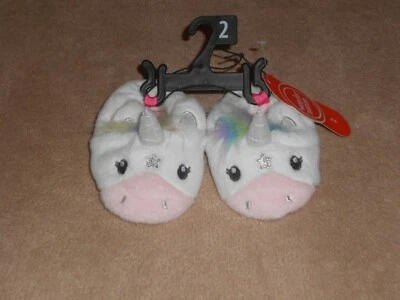 NUEVO, PANTUFLAS UNICORNIO BEBÉ NIÑA, TALLA 2 Foto 1 de 3