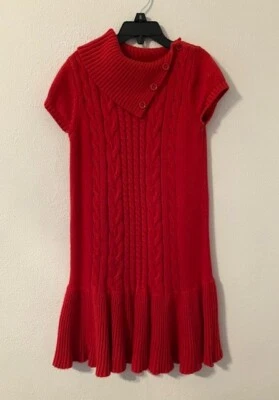 Girls Gymboree Red Sweater Dress Size 6 - Image 1 of 4
