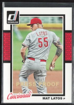 Donruss #284 2014 Mat Latos prueba de prensa Foto 1 de 2