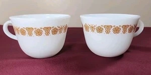Butterfly Gold 2 Pyrex Corning Corelle Kaffeetasse Tassen Vintage USA - Bild 1 von 7