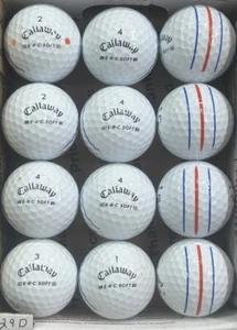 12 Callaway ERC White Golfbälle 5/4A Lot D029/30/31 - Bild 1 von 4