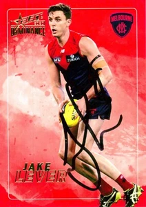 Signed 2020 MELBOURNE DEMONS AFL Card JAKE LEVER - Picture 1 of 2