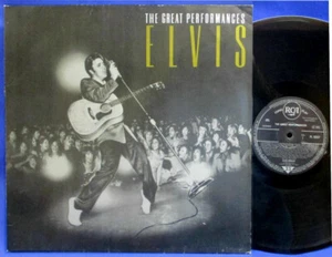 LP ELVIS PRESLEY - THE GREAT PERFORMANCES / GERMAN BLACK RCA PL 82227 STEREO - Picture 1 of 5