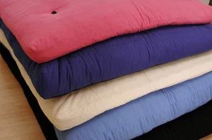 Kids Childrens or Adults Single Futon Cushion 3ft in Cream Lilac Black Pink Navy - Picture 1 of 5