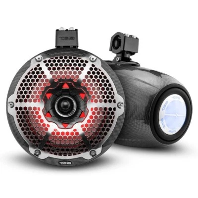 DS18 HYDRO 10" Neodymium Marine Towers with Built-in Passive Radiator, 1" Driver - Image 1 of 4