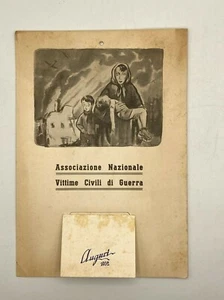 CALENDARIO 1952 Associazione Nazionale Vittime Civili di Guerra Mario Molinari - Foto 1 di 2