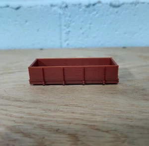 HOn30 Scale 18ft HIGH GONDOLA kit. No trucks/couplers. OXIDE RED 3D Print. NEW! - Picture 1 of 4