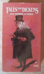 Tales From Dickens - Scrooge - Christmas Carol - Basil Rathbone - VHS Tape - Picture 1 of 2