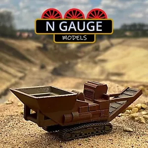 N Scale Gauge 1:148 Mobile Stone Crusher (Quarry Mine Coal Construction) 1:160