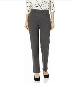 Gloria Vanderbilt Women's Grey Amanda Slim High Rise Pants Size 6 - Picture 1 of 2