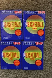 1993-94 Fleer Series 1 Basketball Four-pack lot - Picture 1 of 1