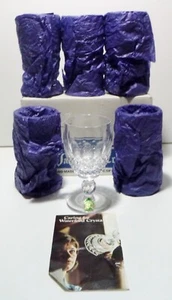 New *VINTAGE* Waterford Crystal COLLEEN (1953-) 6 White Wine 4 3/4" Made Ireland - Picture 1 of 11